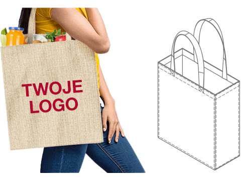 Spirit - Torba Tote Bag z nadrukiem z juty Spirit - Torba Tote Bag z nadrukiem z juty