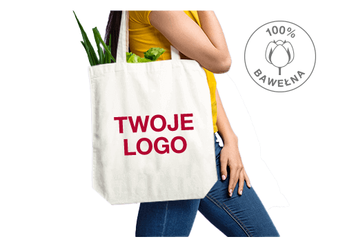 Weave - Bawełniane torby tote z logo