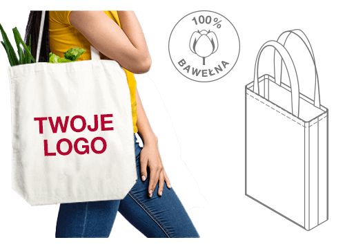 Weave - Bawełniane torby tote z logo Weave - Bawełniane torby tote z logo
