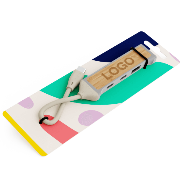 Expand Bamboo - Markowy koncentrator USB