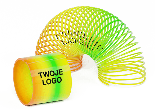 Reel - Zabawka sprężyna z logo