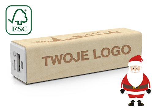 Maple Christmas - Power Bank z Logo