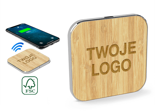 Savanna - Spersonalizowane ładowarki bezprzewodowe z bambusa  Savanna - Spersonalizowane ładowarki bezprzewodowe z bambusa