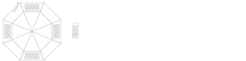 Parasol Drukowanie cyfrowe Parasol Drukowanie cyfrowe