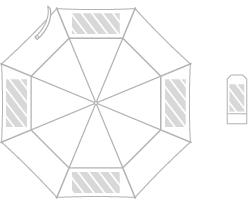 Parasol Drukowanie cyfrowe