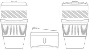 Kubek podr&oacute;żny Drukowanie sitowe