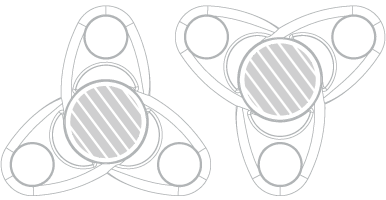 Fidget Spinnery Drukowanie sitowe