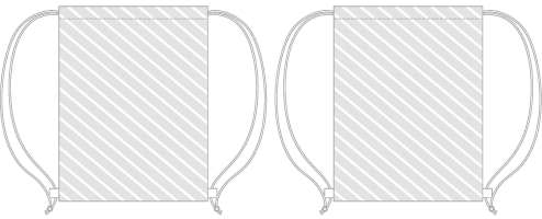 Worek ze sznurkami Drukowanie cyfrowe