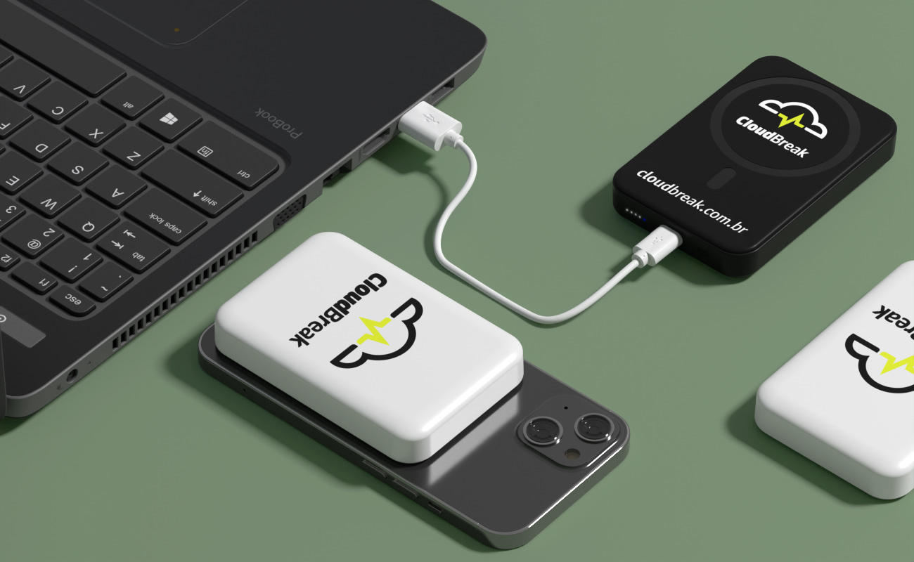 Force - Magnetyczne bezprzewodowe powerbanki personalizowane gallery thumbnail