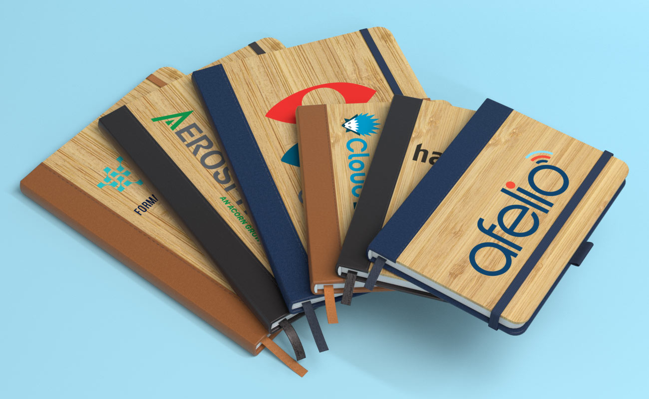 Grove - Bambusowe notatniki firmowe z logo gallery thumbnail