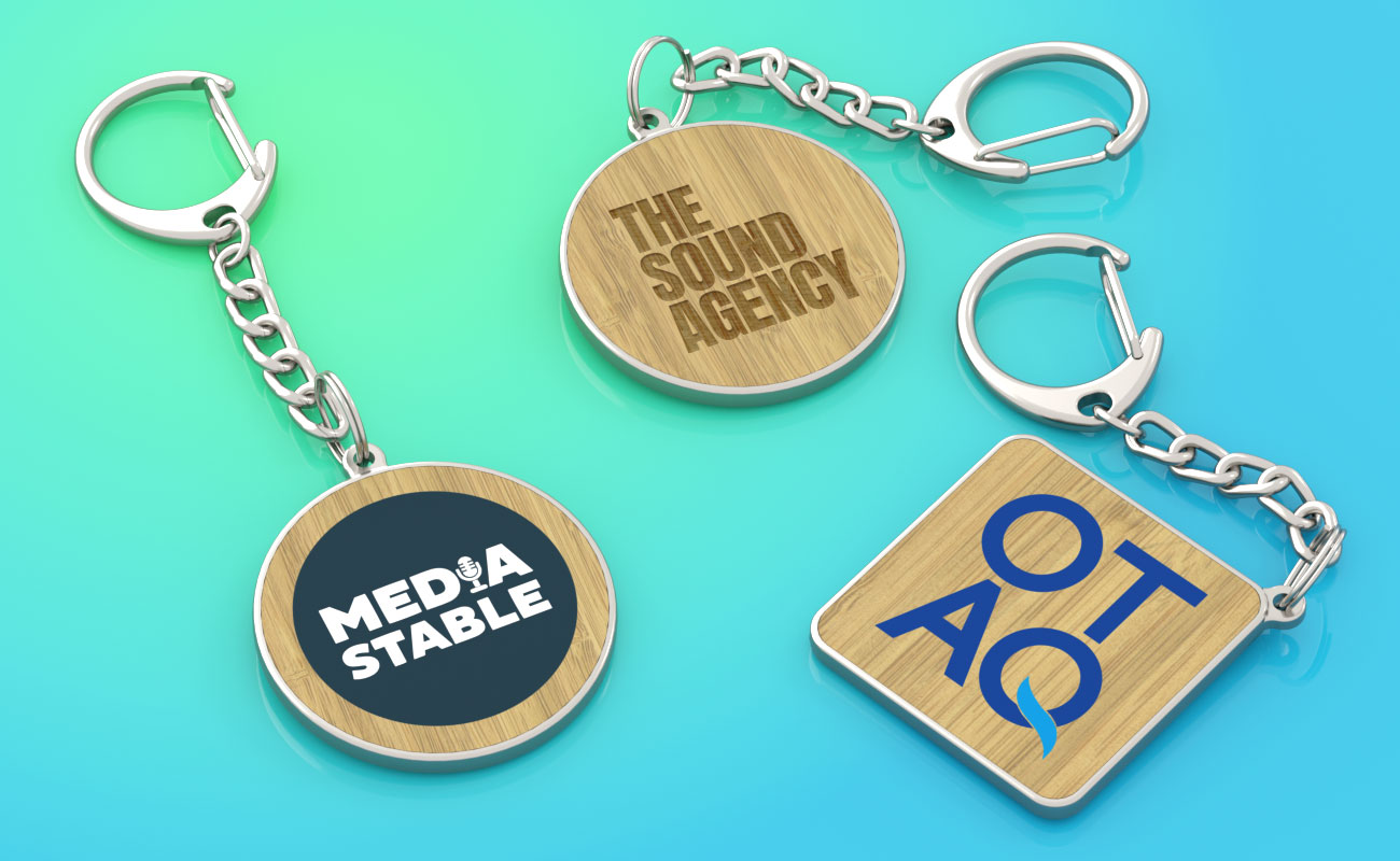 KeyCraft - Bambusowe breloki firmowe z logo gallery thumbnail