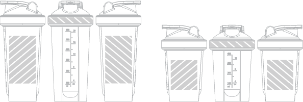 Butelka z shakerem Drukowanie sitowe