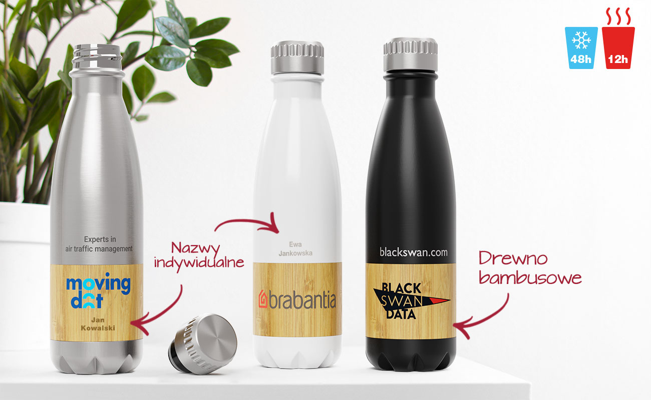 Nova Bamboo - Spersonalizowane Bambusowe butelki na wodę z logo