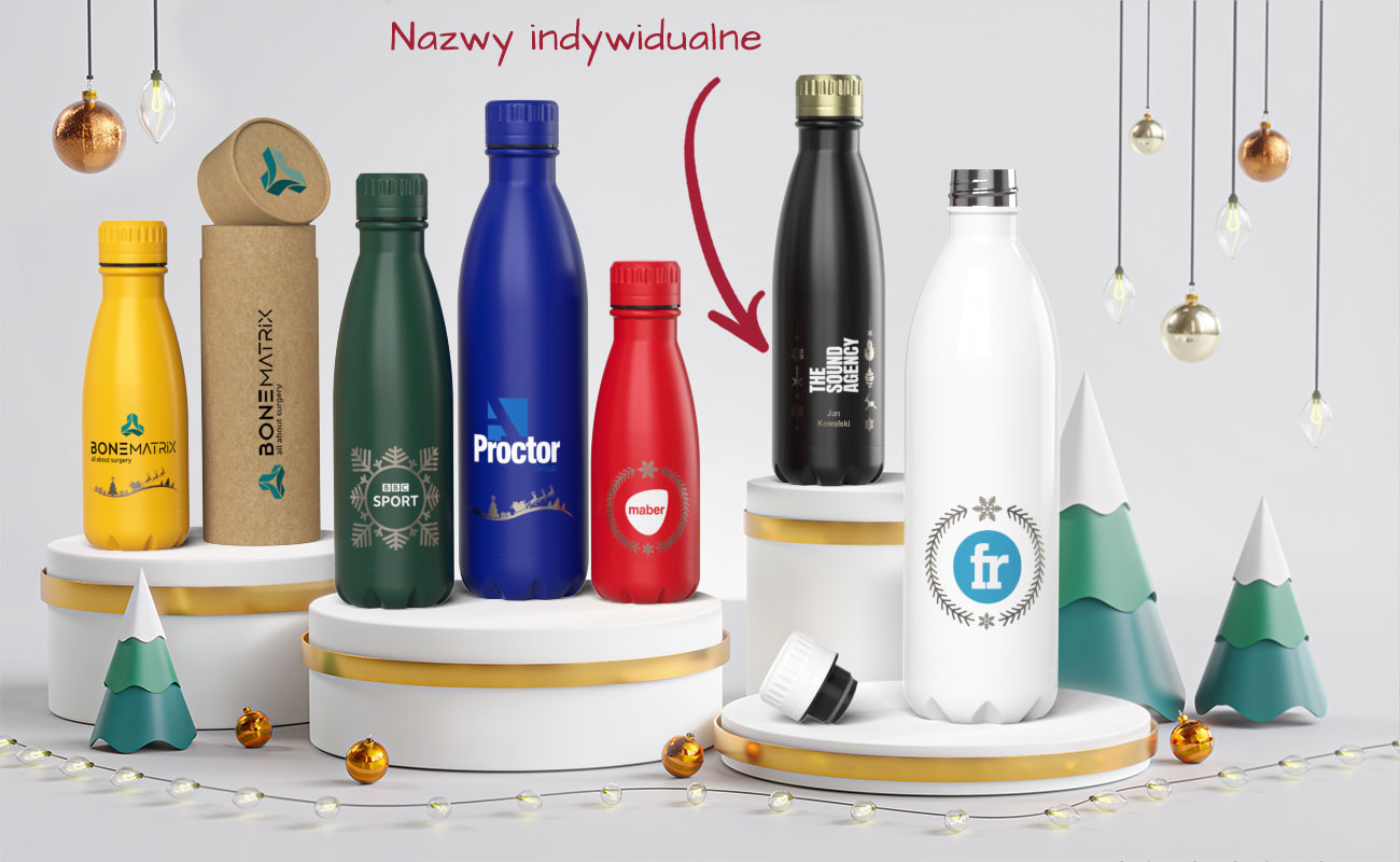 Nova Pure Christmas - Personalizowane Butelki na Wodę