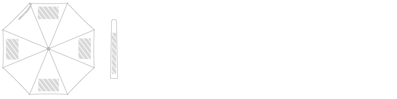 Parasol Drukowanie cyfrowe Parasol Drukowanie cyfrowe