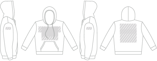 Bluza z kapturem Drukowanie cyfrowe