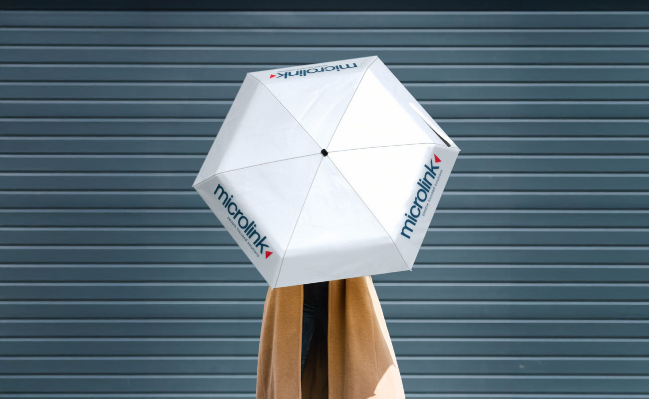 RainHalo - Parasole firmowe z logo gallery thumbnail