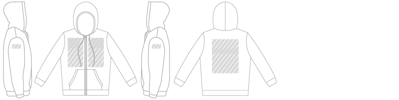 Bluza z kapturem Drukowanie cyfrowe
