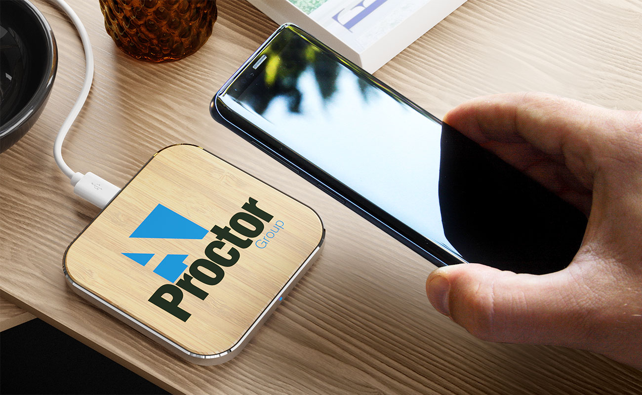 Savanna - bambusowa Bezprzewodowa ładowarka hurt gallery thumbnail