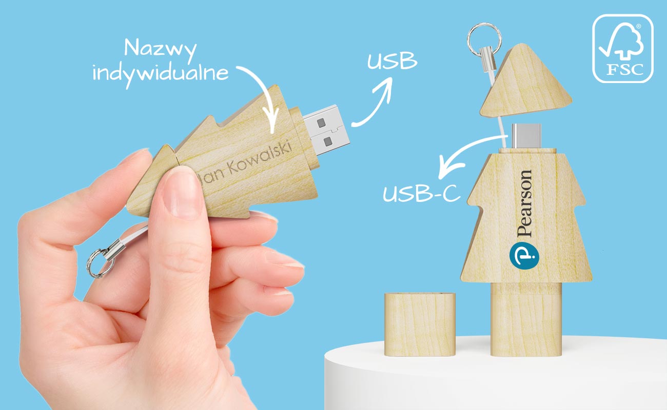 Tree Duo - Pendrive Z Nadrukiem