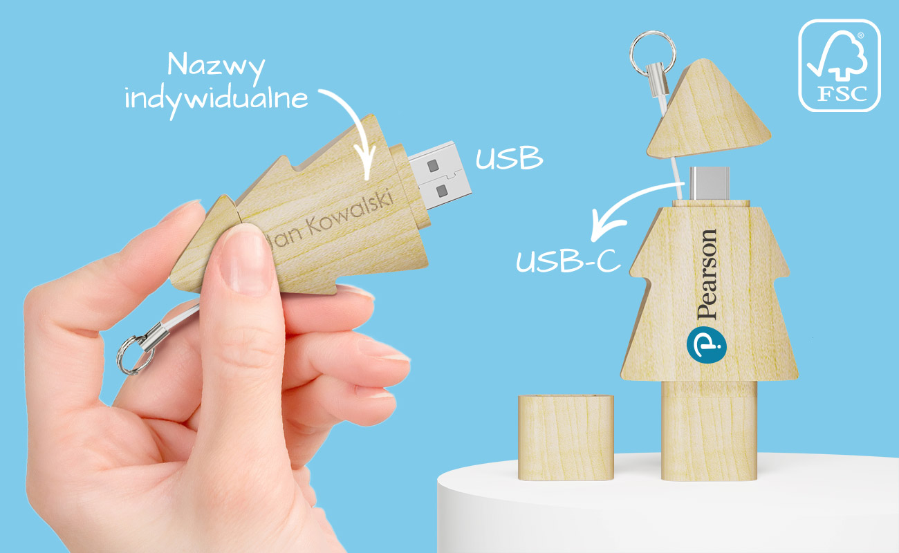 Tree Duo - Pendrive Z Logo Firmy Tree Duo - Pendrive Z Logo Firmy