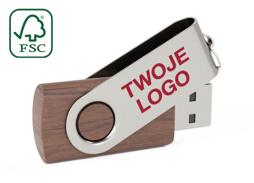 Twister Wood - Pamięci USB Reklamowe