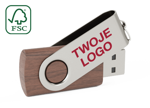 Twister Wood - Gadżety Reklamowe Pendrive