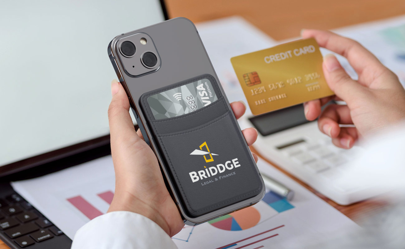 Vault - samoprzylepny smartphone portfel z nadrukiem gallery thumbnail