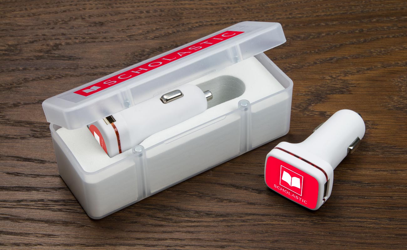 Vista - Ładowarka samochodowa z logo gallery thumbnail