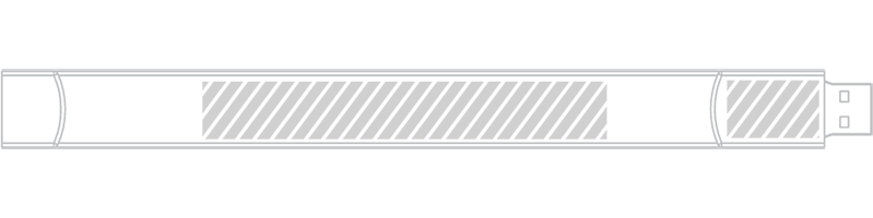 Opaska USB na nadgarstek Drukowanie sitowe